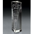 Sheared Tower Crystal Award (2 1/2"x10"x2 1/2")
